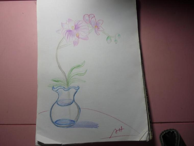 天赋秀场 绘画作品 章书宁 六年级 三门实验小学 花 绘画作品章书宁