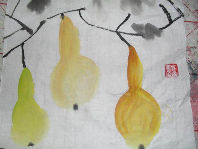 国画《葫芦》