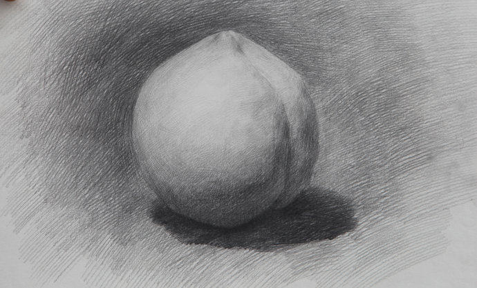 素描桃子