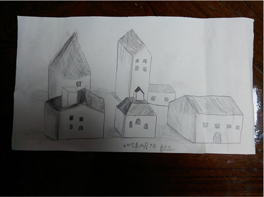 素描积木书本临摹