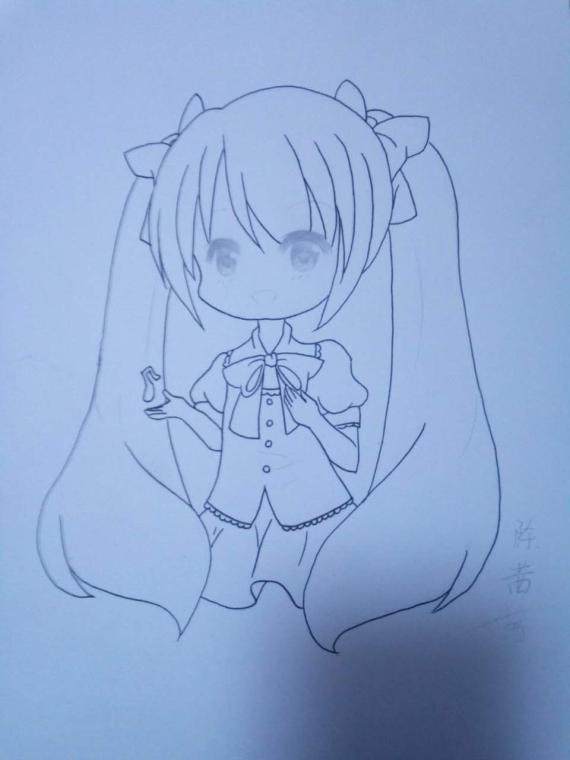 好吧，描的時候慘了。。