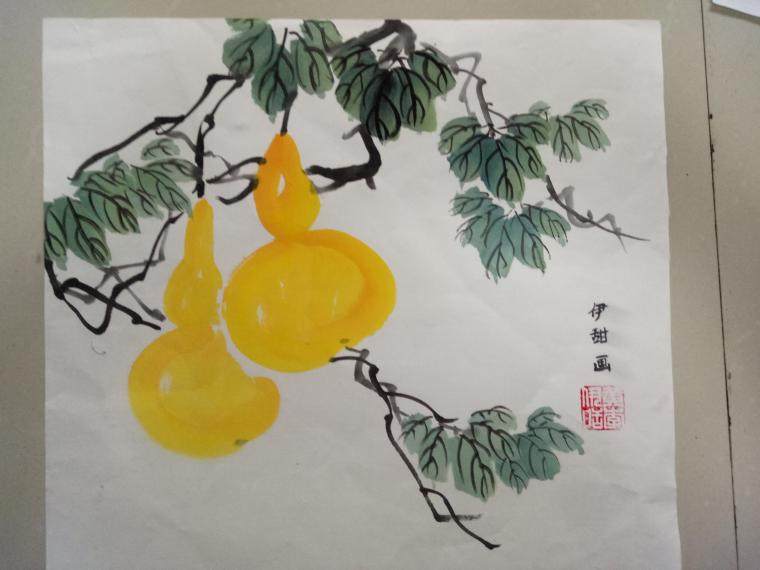 国画《葫芦》