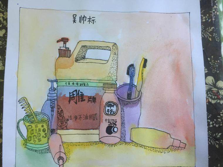 吴帅标美术班素描作品