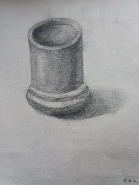 素描陶罐