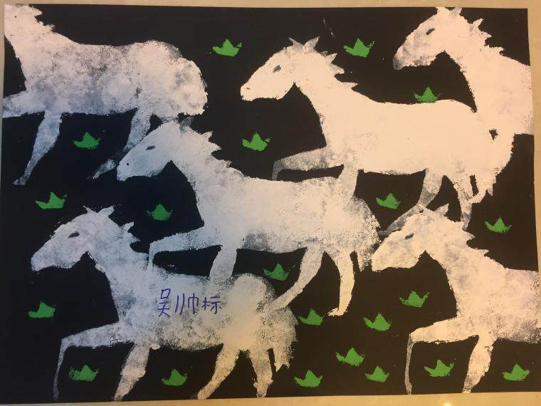 拓印画——吴帅标美术班作品