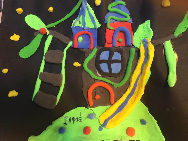 粘画——吴帅标美术班作品